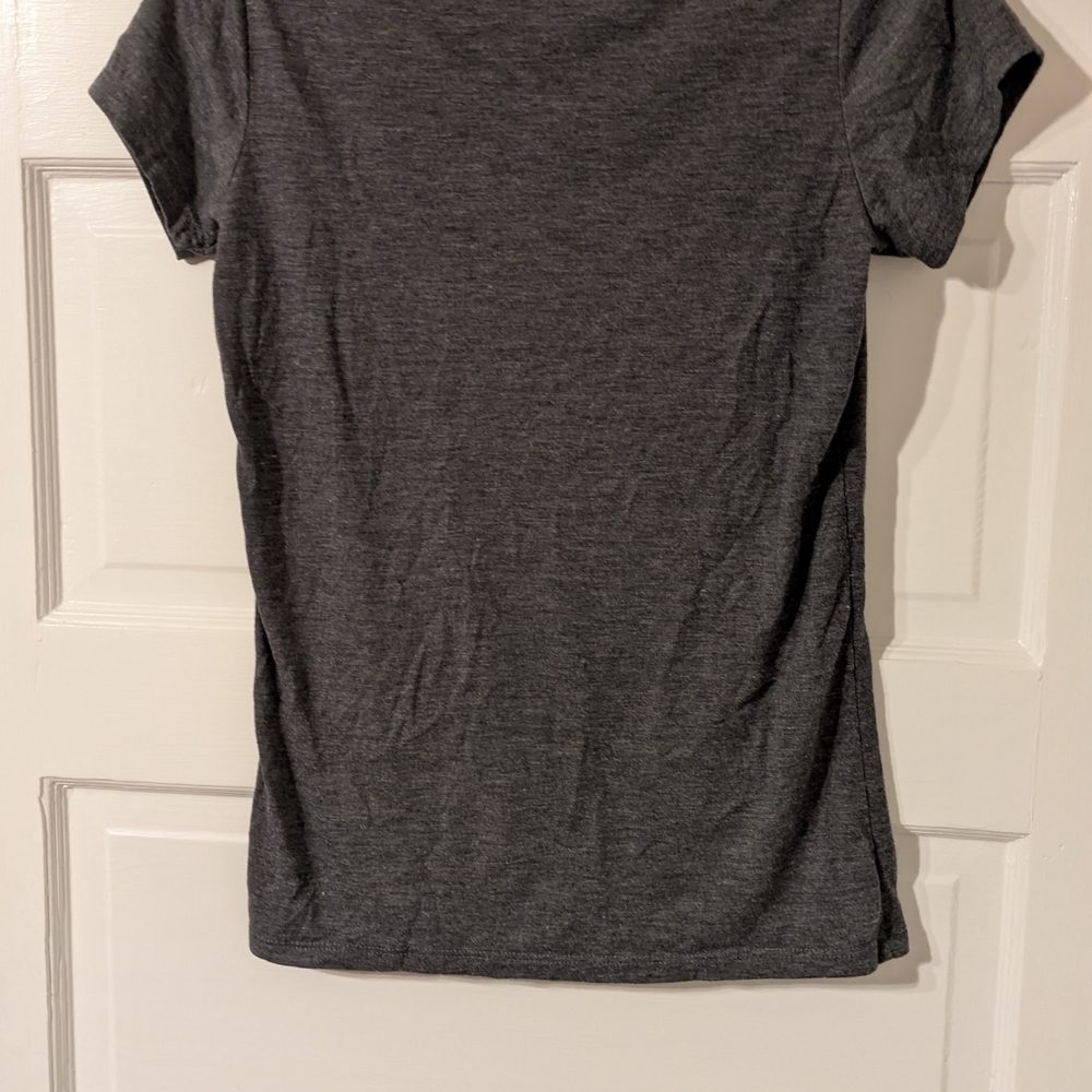 Varsity Women's Charcoal Ohio State V-Neck Tee - Picture 2 of 3